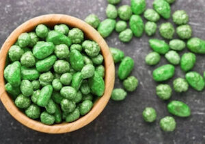 Maní confitado menta